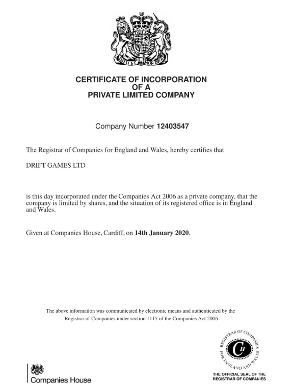 Проект Drift.biz зарегистрирован в Великобритании как международная компания