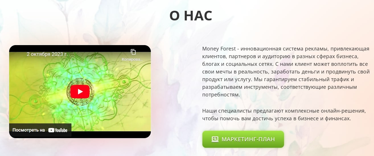 Money Forest описание проекта